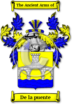 De la puente Family Crest Download (JPG) Legacy Series - 600 DPI